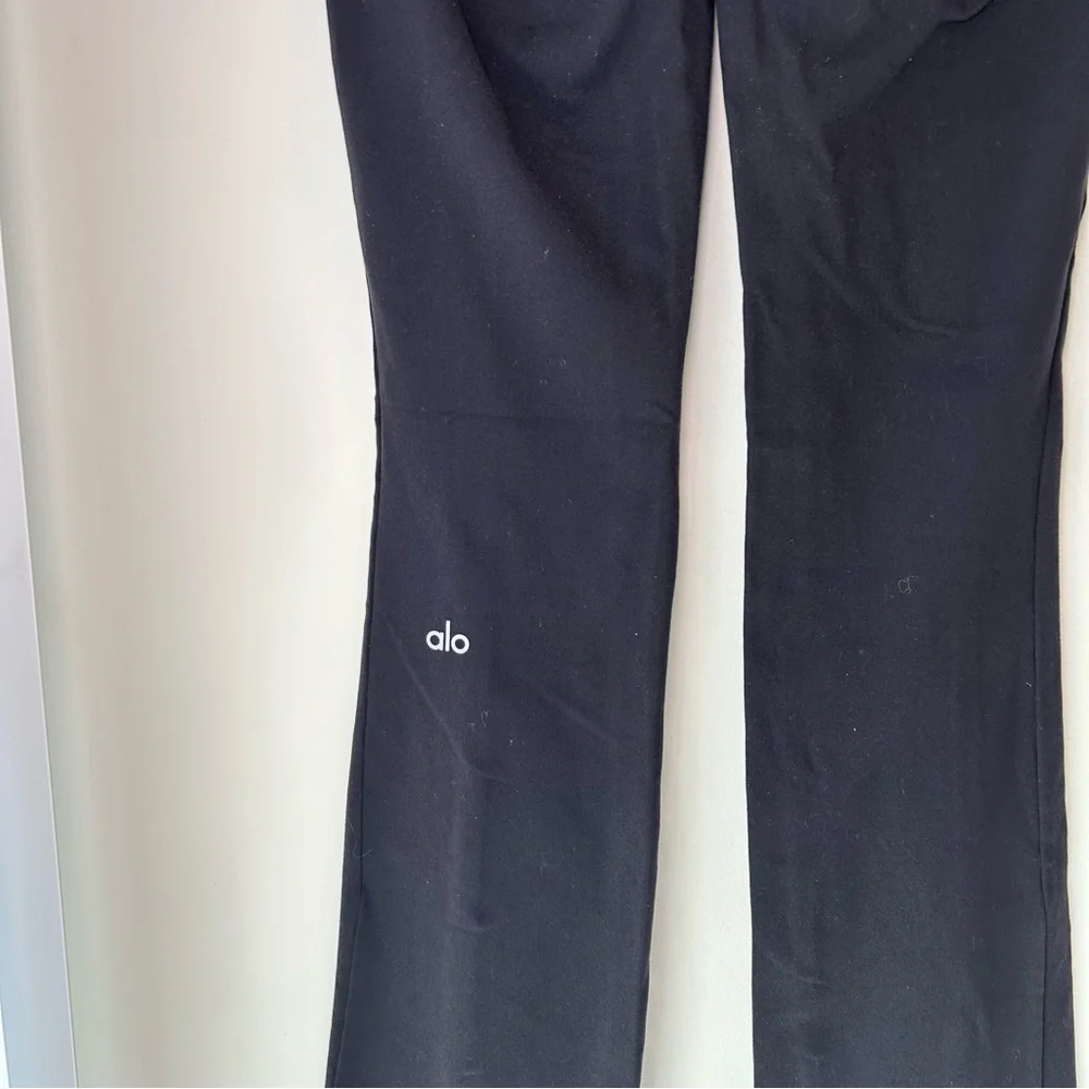 Alo Yoga Airbrush High-Waist Flutter Legging Black Size Extra Small
